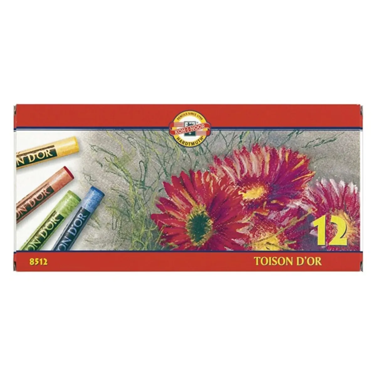 Koh-I-Noor Toison 8512 12db-os vegyes színű porkréta #1