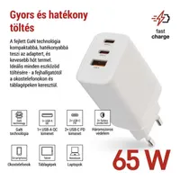 Emos GaN PD 65 W max. univerzális USB töltő #2