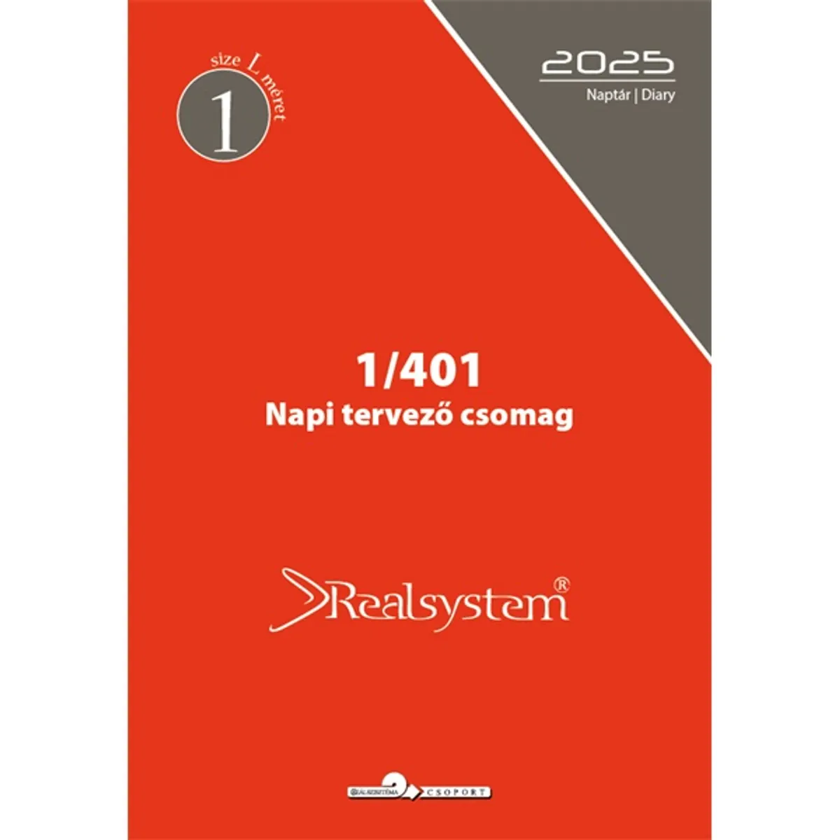 Realsystem 1/401 éves napi beosztású gyűrűs naptár kiegészítő #1