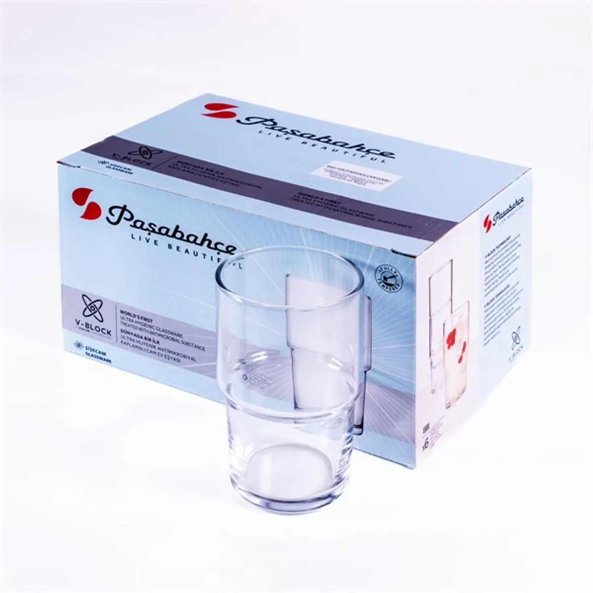 PASABAHCE Hill Long Drink 440ml koktélos pohár szett 6 darabos #3