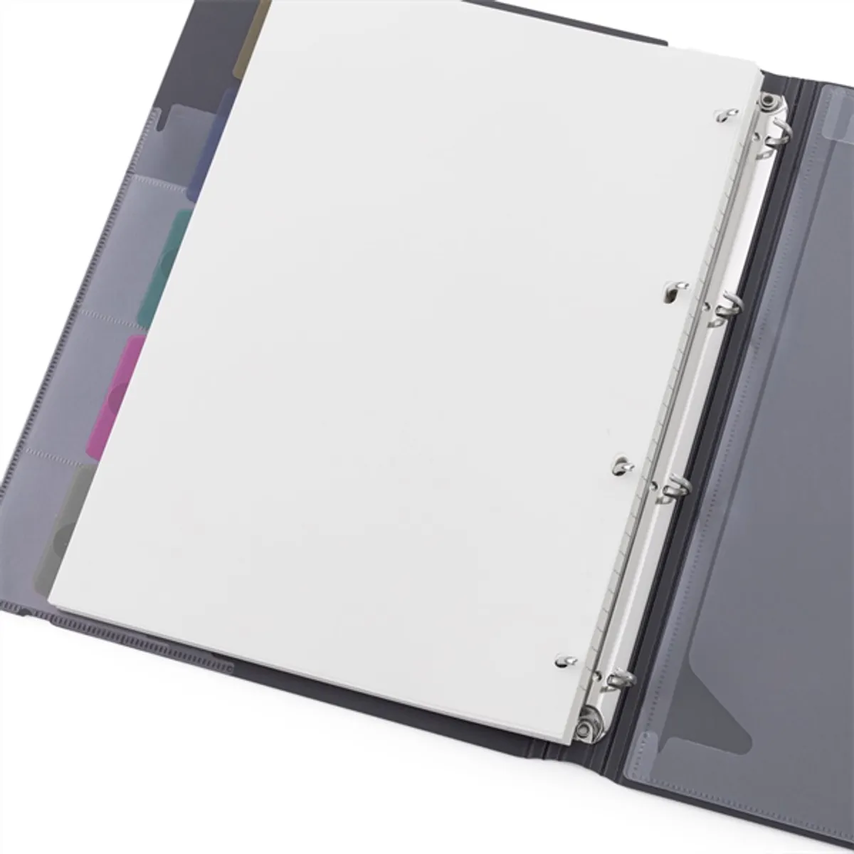 Verde A4 4 gyűrűs 3x30 vegyes lappal türkiz gyűrűs mappa #6