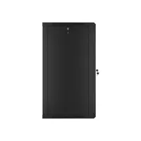 Lanberg WF01-6622-10B 19" 22U SZÉL:600mm MÉLY:600mm MAG:1085mm lapraszerelt üvegajtós fekete fali rack szekrény #6