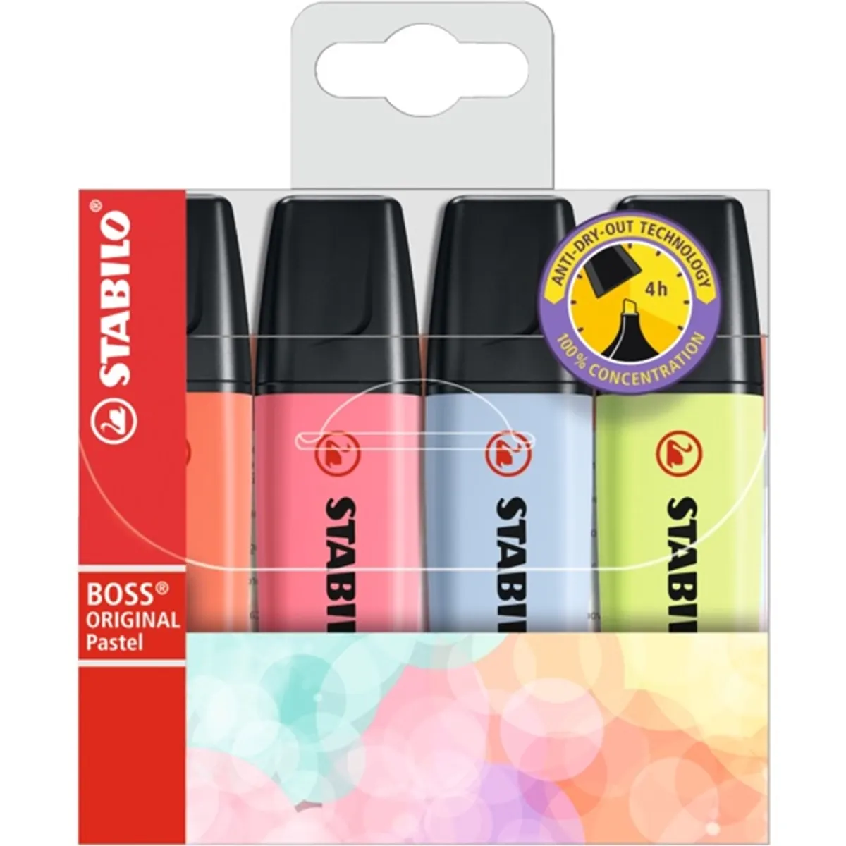 Stabilo BOSS ORIGINAL Pastel V2 4db-os vegyes színű szövegkiemelő #1
