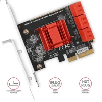 Axagon PCES-SA6 6 db belső SATAIII portos 2 sávos PCI-Express kártya #3