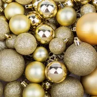 Iris Karácsonyfa gömb szett 100 db-os arany #5