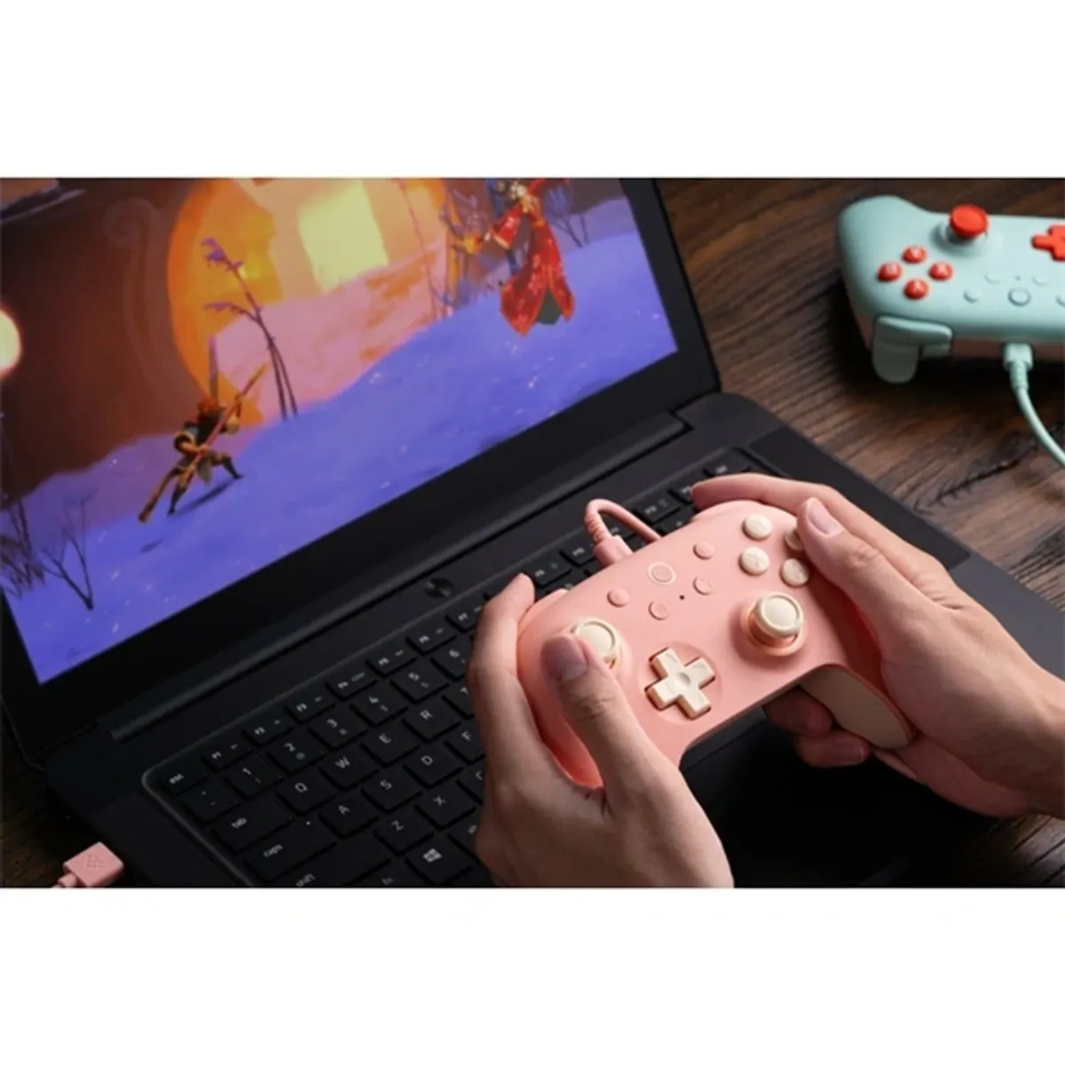 8BitDo Ultimate 2C Wired, PC (Windows), Mobil (Android), 1000Hz, Hall-Effect, barack vezetékes kontroller #4