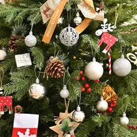 Iris Karácsonyfa gömb szett 100 db-os ezüst #2