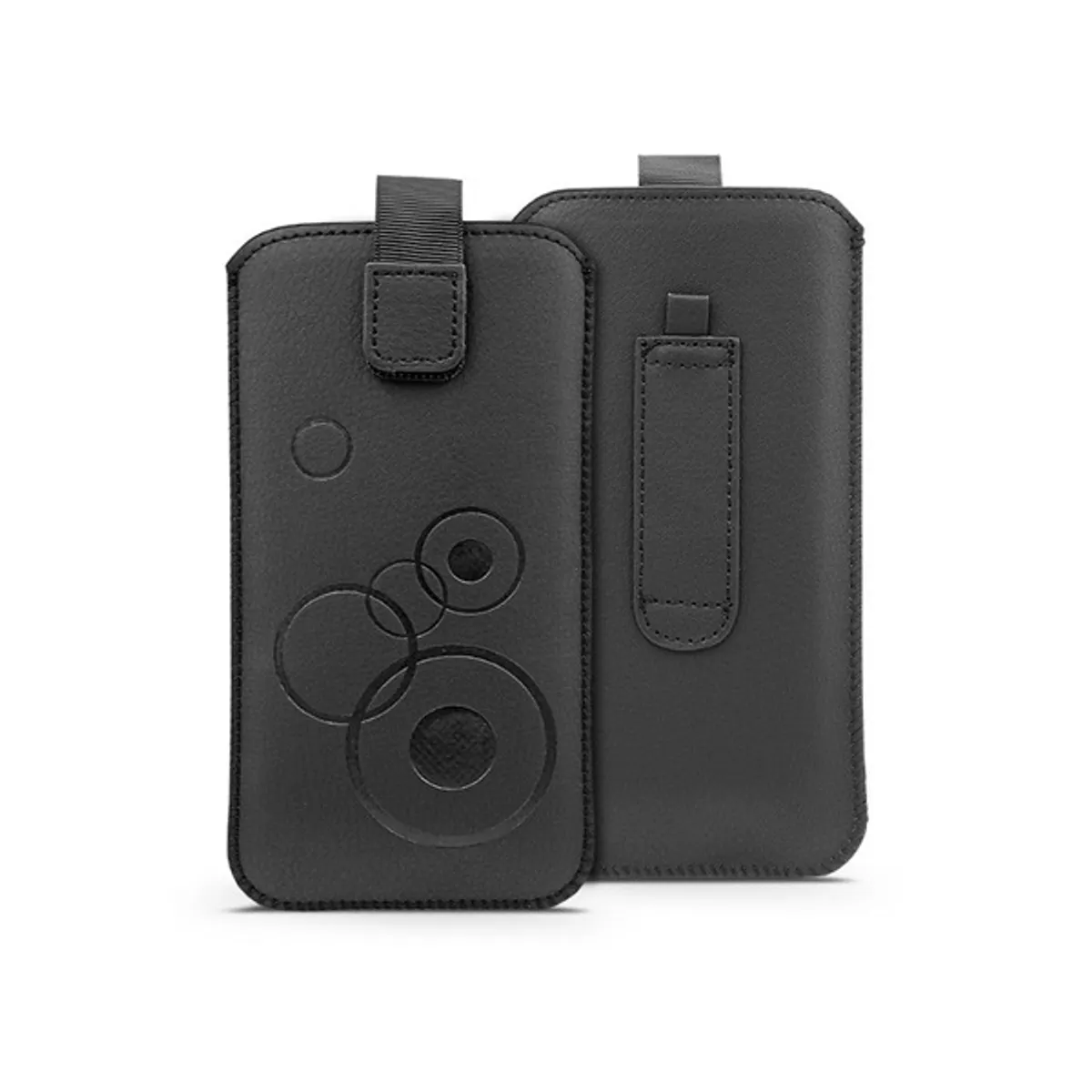 Haffner PT-6667 Deco univerzális (173x93mm) fekete műbőr tok #1