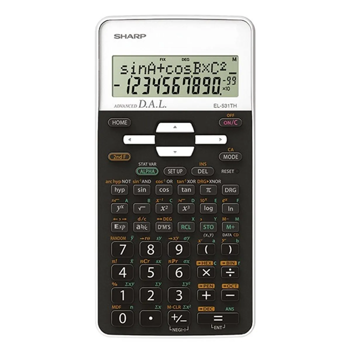 Sharp EL531THBWH 273 funkciós tudományos számológép #1