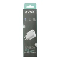 AVAX CH360 SPEEDY 65W GaN USB A (QC)+Type C (PD3.0) fehér hálózati töltő #5