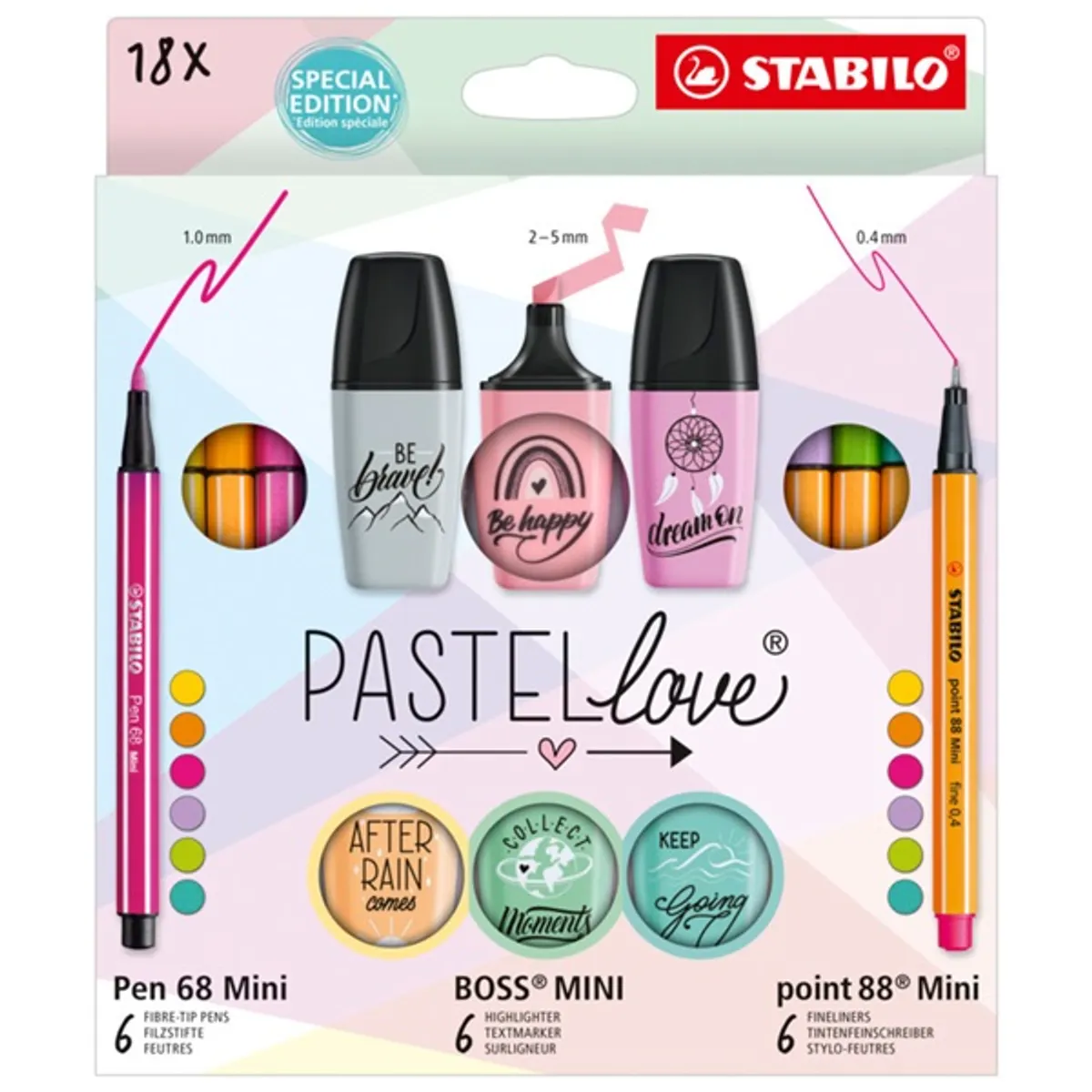 Stabilo MINI Pastellove 18 db-os készlet #1