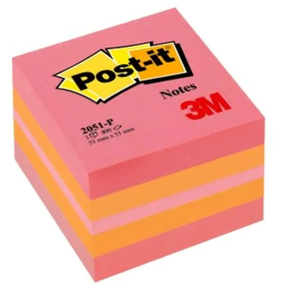 Post-it 51×51mm 400lap vegyes színekben öntapadó mini jegyzetkocka #1