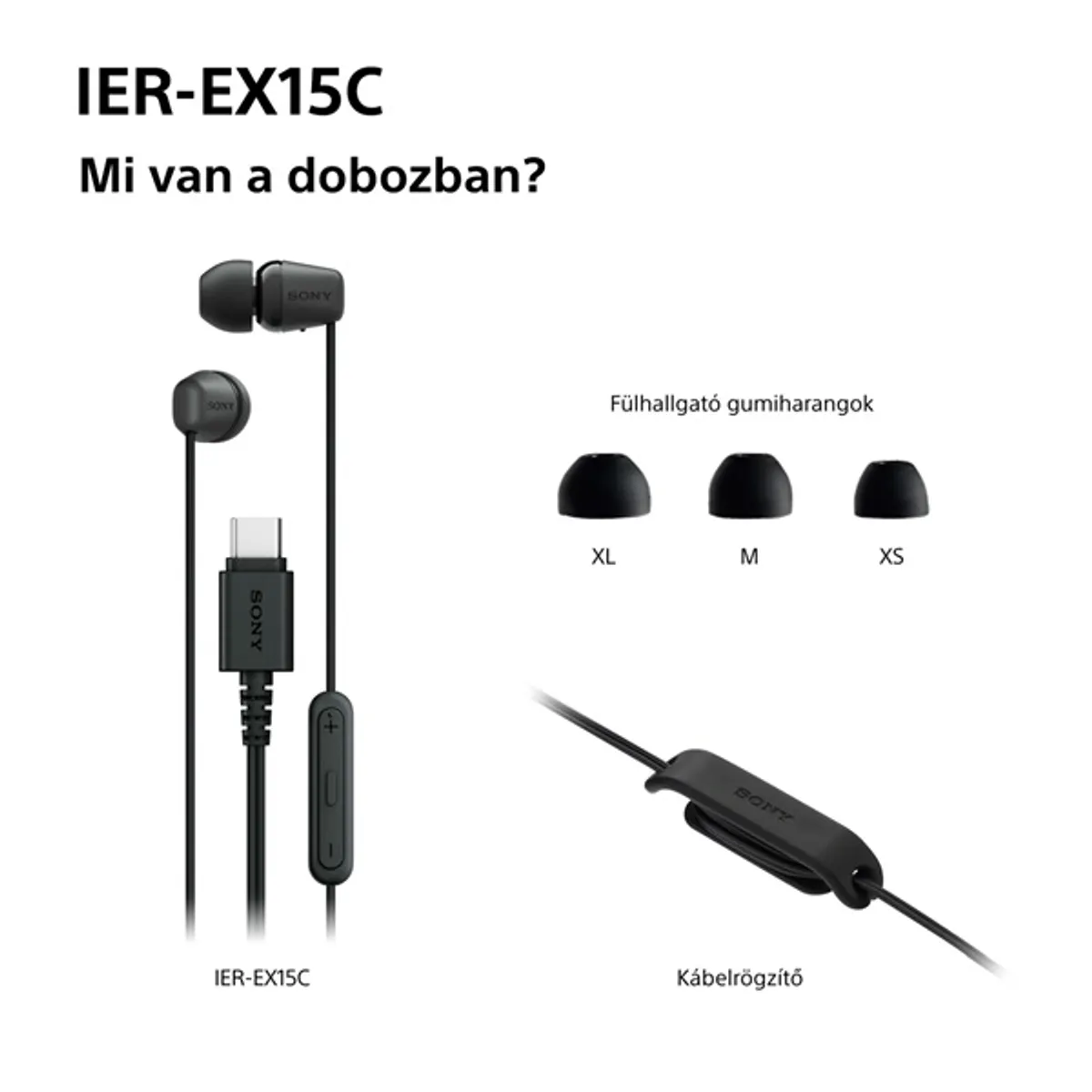Sony IEREX15CP.CE7 USB Type-C vezetékes mikrofonos rózsaszín fülhallgató #9