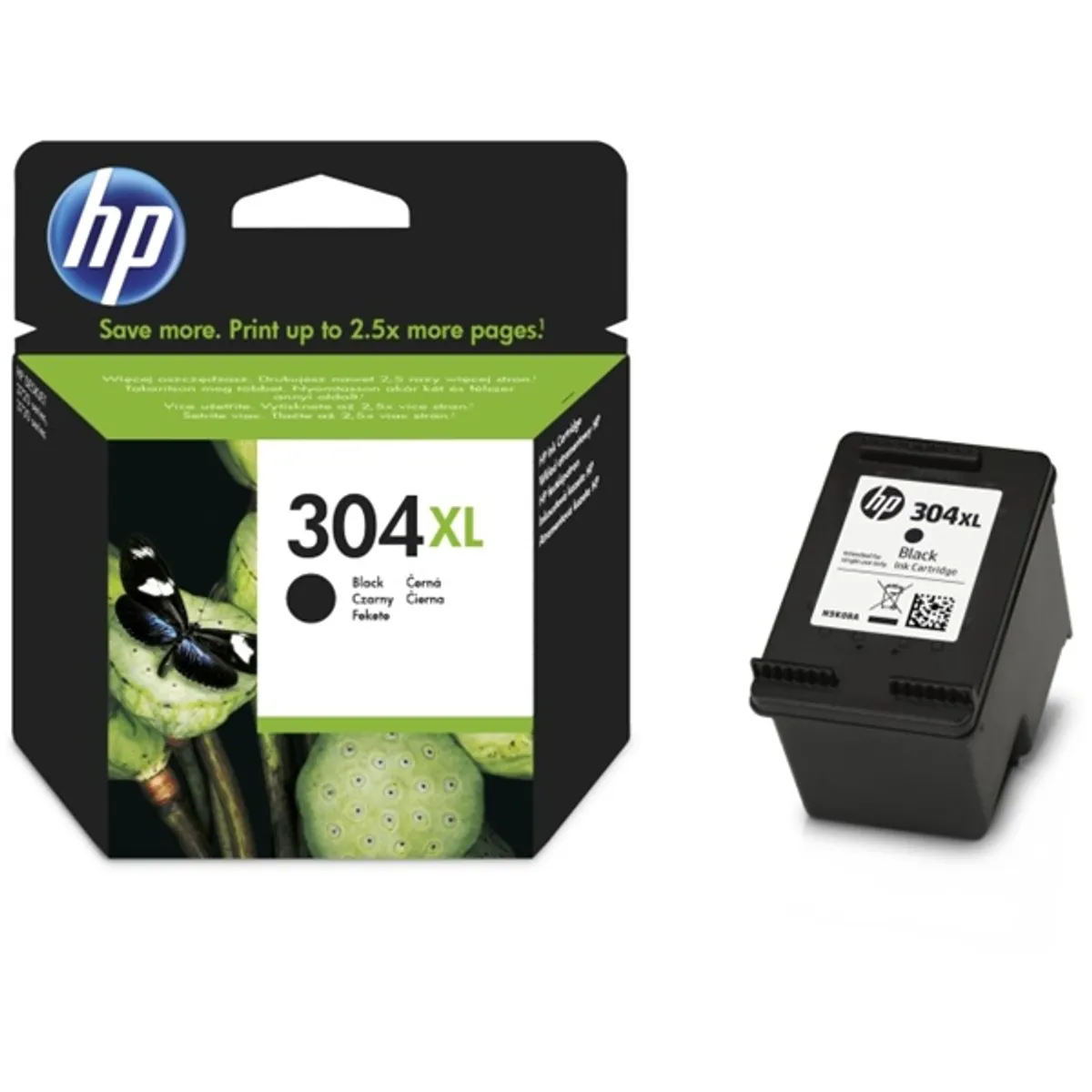 HP N9K08AE (304XL) fekete XL tintapatron #2