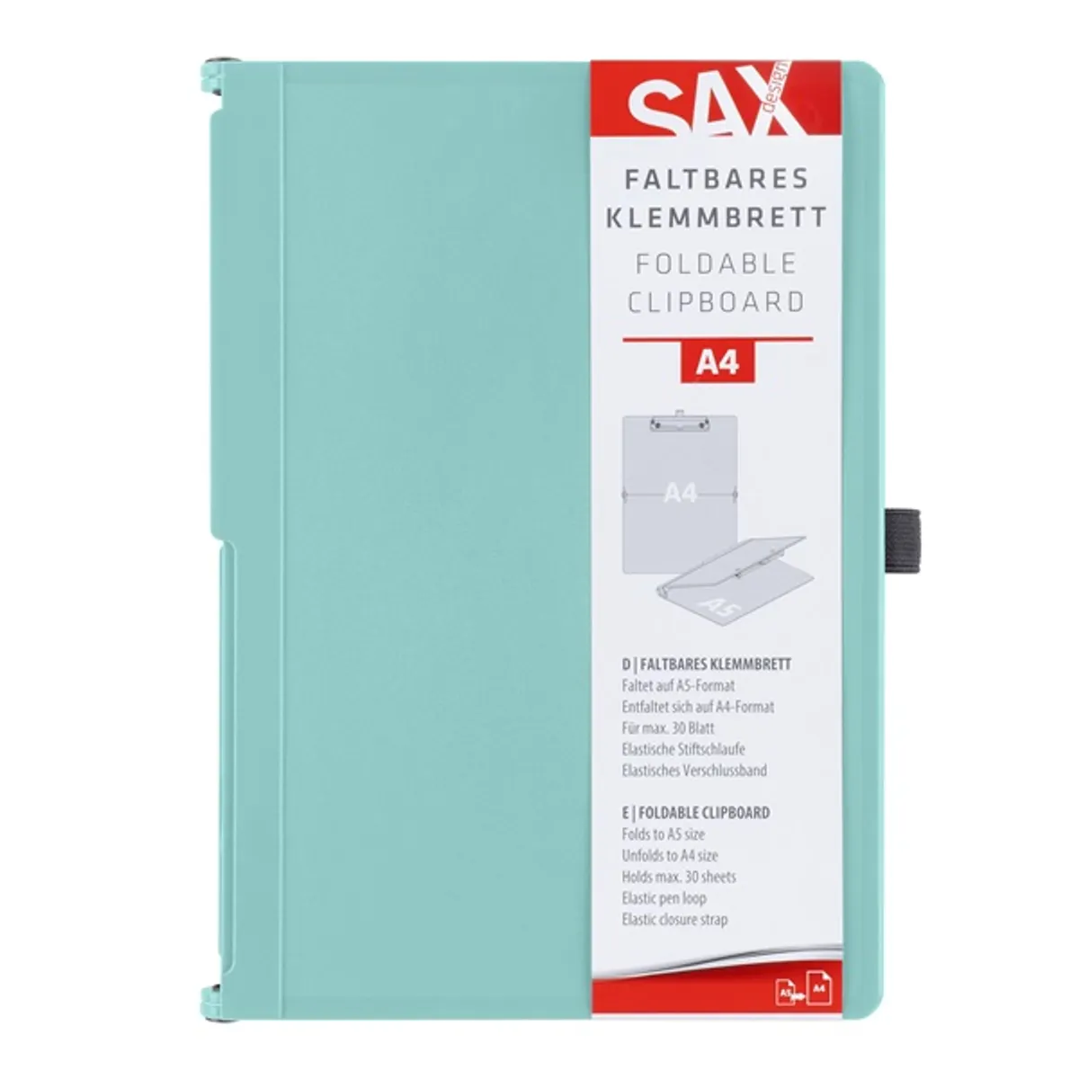 Sax összehajtható A5-A4 mentazöld felírótábla #1