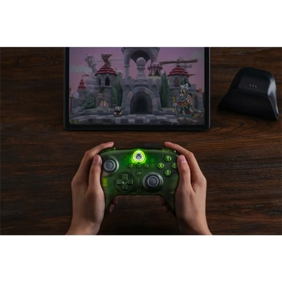 8BitDo Ultimate 3-mode Xbox Series X|S / Xbox One / PC / Mobil Hall-Effect jáde zöld vezeték nélküli kontroller #9