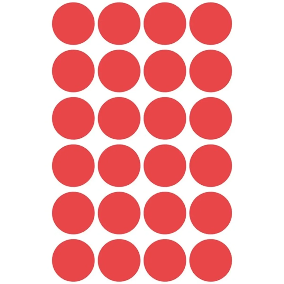 Avery 3595 18mm visszaszedhető 96db-os piros jelölőpont #2