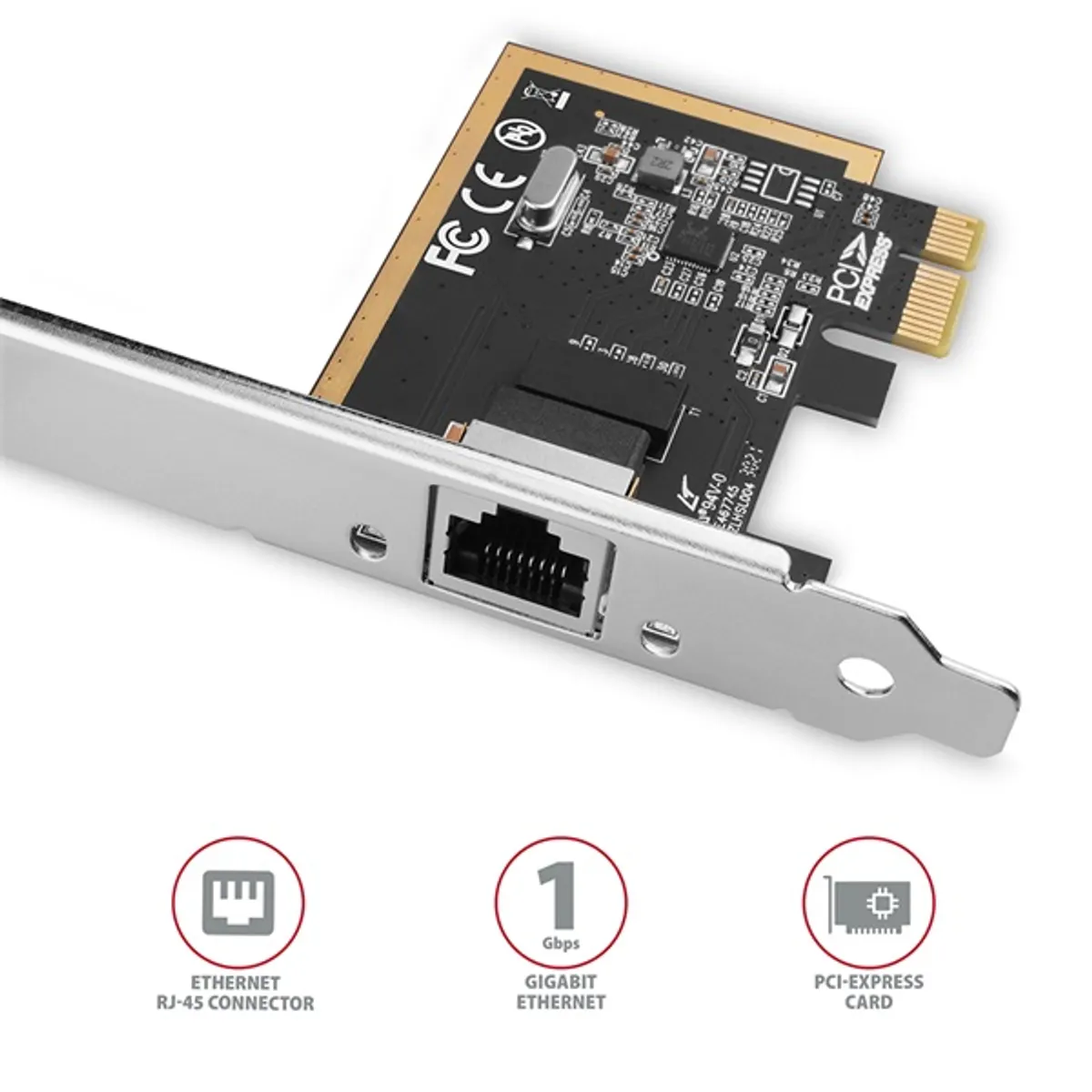 Axagon PCEE-GRF Gigabit Ethernet 1 sávos PCI-Express kártya #2