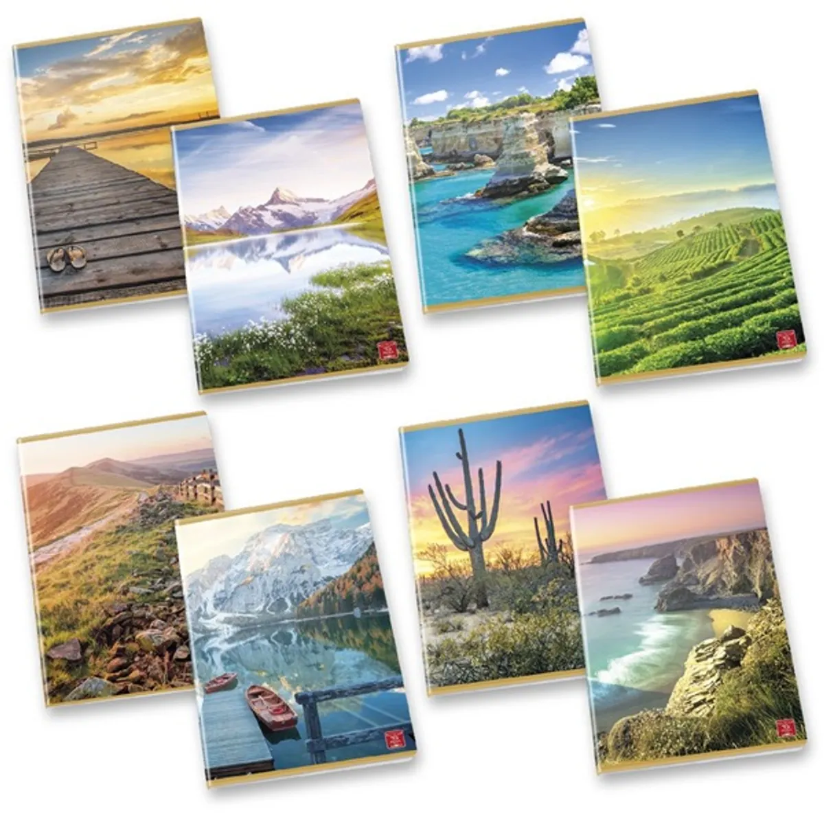 Pigna Paesaggi A4 tűzött 42 lapos kockás füzet #1