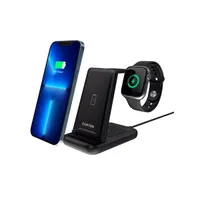 Canyon WS-304 3-in-1 15W univerzális vezeték nélküli töltő adapter fekete (Qi) #6