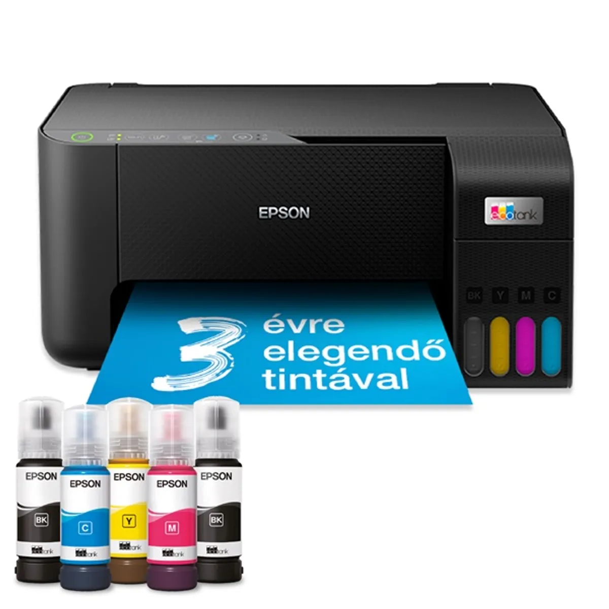 Epson EcoTank L3270 színes nyomtató MFP, WiFi/USB, 8100/6500 oldal tinta a dobozban #2