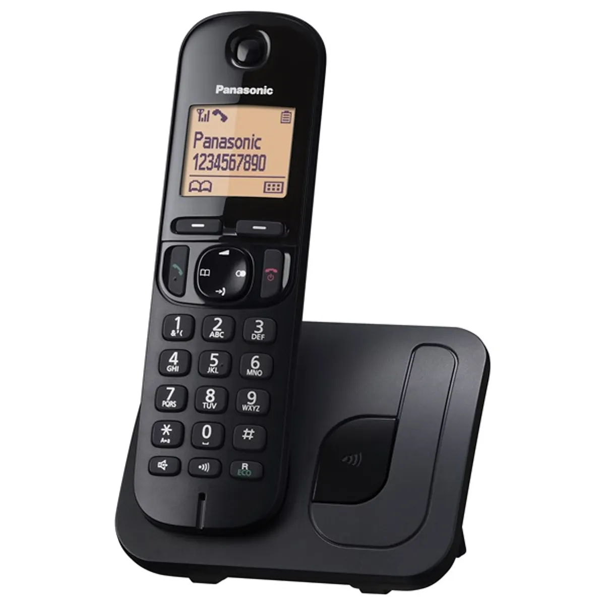 Panasonic KX-TGC210PDB hívóazonosítós kihangosítható fekete dect telefon #1
