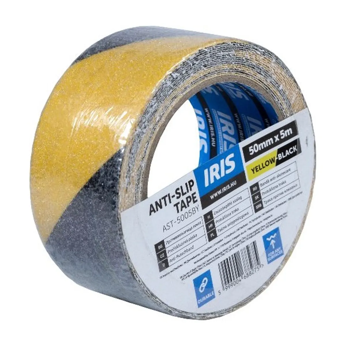 Iris fekete-sárga 50mmx5m csúszásgátló szalag #1