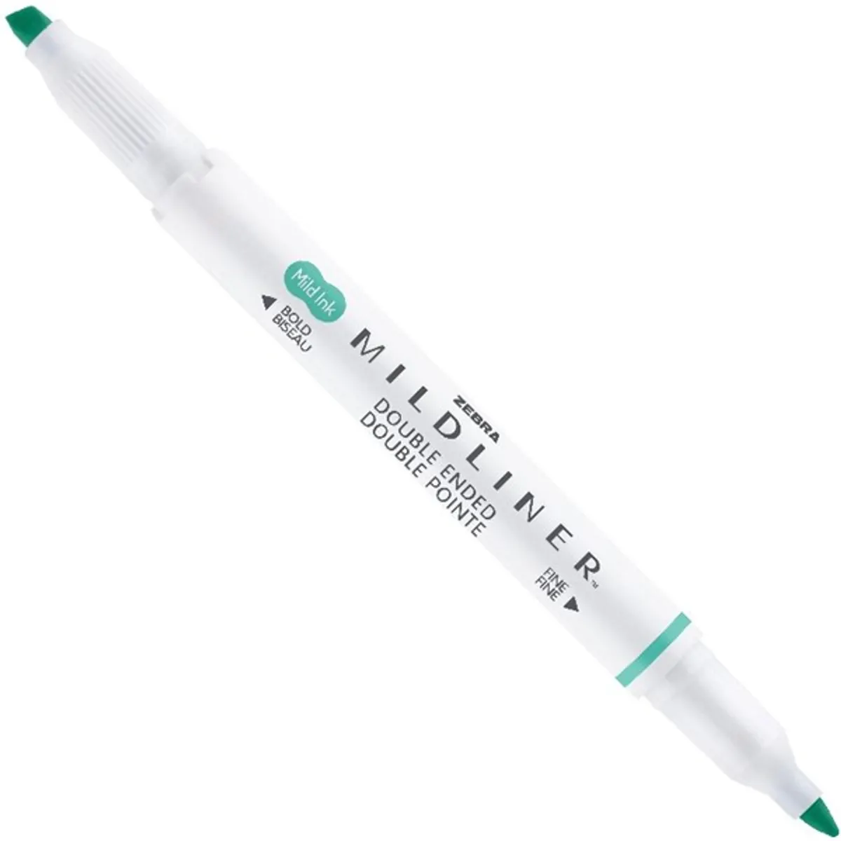 Zebra Mildliner Fluorescent kékeszöld kettős végű szövegkiemelő #3