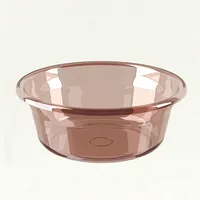 TOO KT-138-B barna kerek műanyag lavór 32x12cm