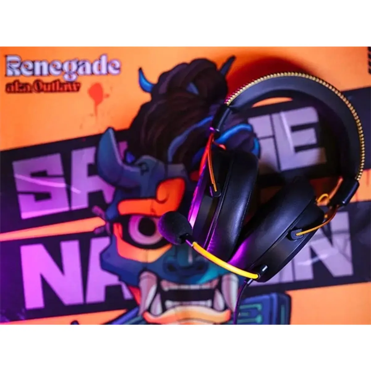 A4-Tech Bloody M595 Renegade Midnight USB fekete-sárga gamer headset #9