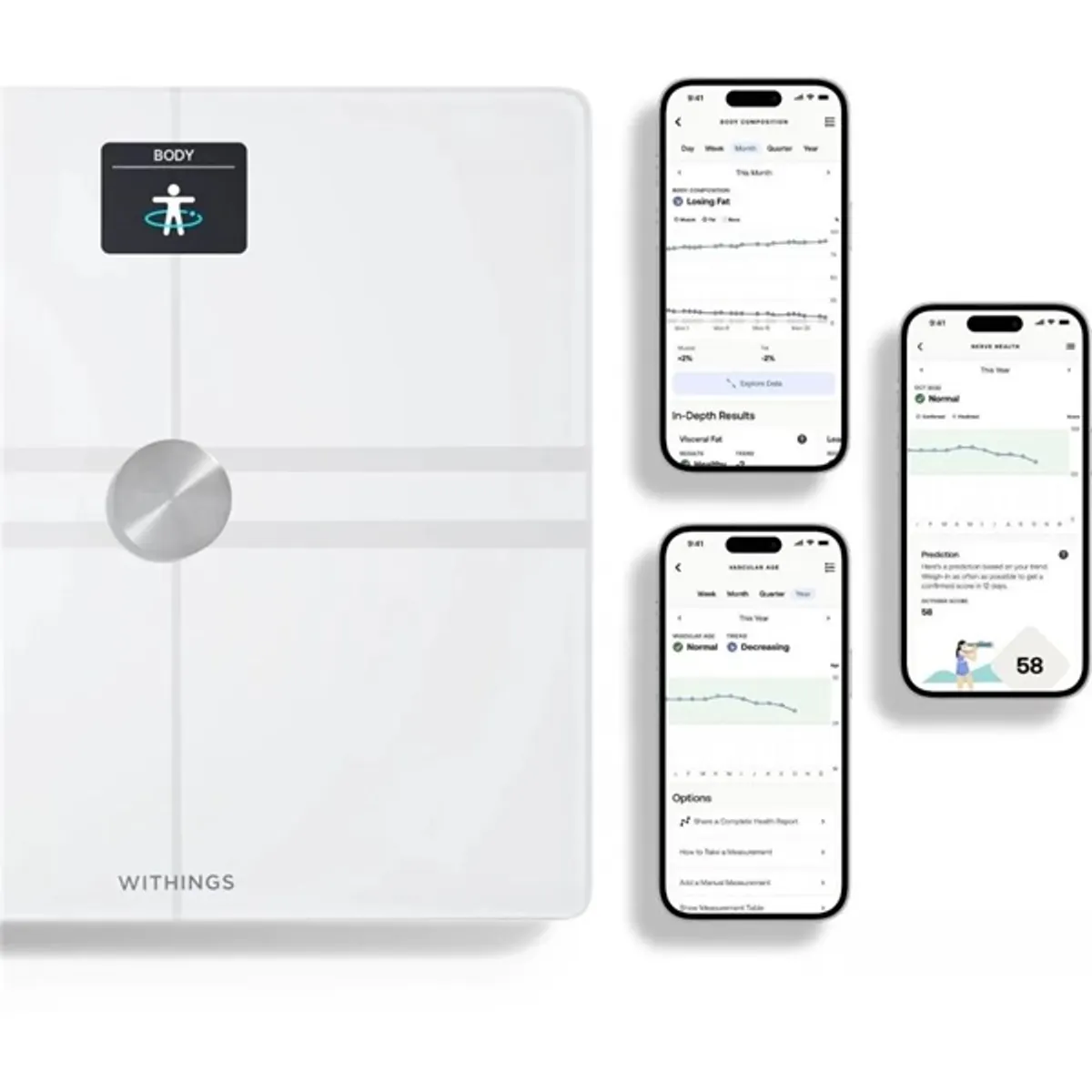 Withings Body Comp Wi-Fi fehér személymérleg #3
