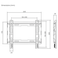 Sbox PLB-2222F-2 23"-43" fix fali TV konzol #5