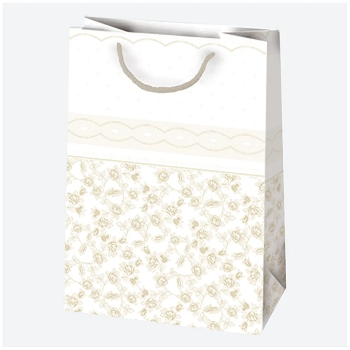 IRIS ajándéktasak, különböző mintákkal, arany/ezüst, 230x320x110 mm #2