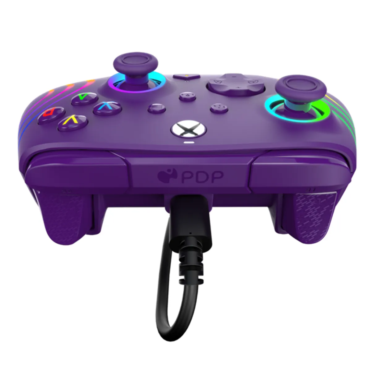 PDP 049-024-PR Afterglow Wave Xbox Series X|S/Xbox One/PC vezetékes RGB LED lila kontroller #5
