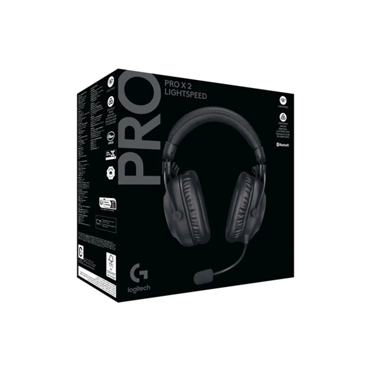 Logitech PRO X 2 LIGHTSPEED Wireless fekete gamer headset #6