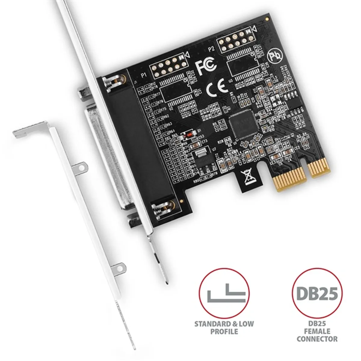Axagon PCEA-P1N 1 db párhuzamos portos 1 sávos PCI-Express kártya #3
