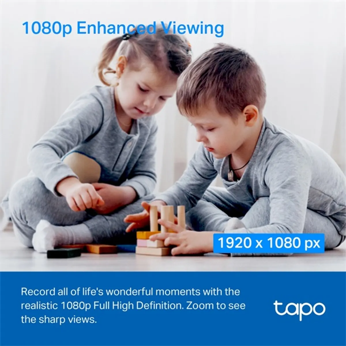 TP-Link Tapo C200P2 Otthoni biztonsági 1080p Full HD Wi-Fi IP kamera 2 db/csomag #3