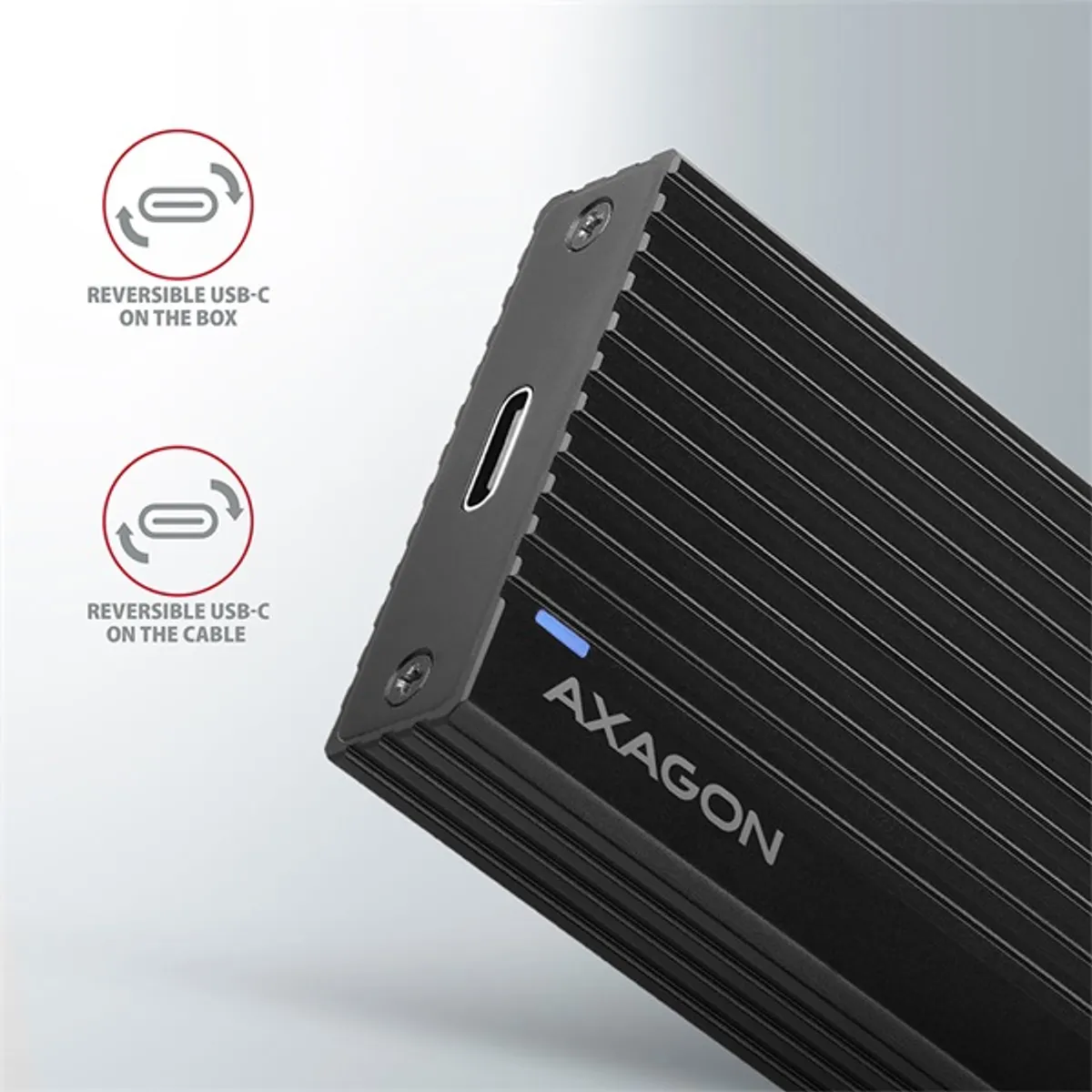 Axagon EEM2-GTR SuperSpeed+ USB-C - NVMe M.2 fekete ház #4