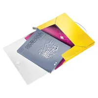 Leitz Wow Jumbo PP sárga gumis mappa #3