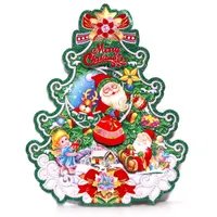 Iris 3D karácsonyi koszorú mintás /26x32cm 2db karton dekoráció #1