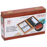 Artico 20 részes, fadobozos művész szett #1