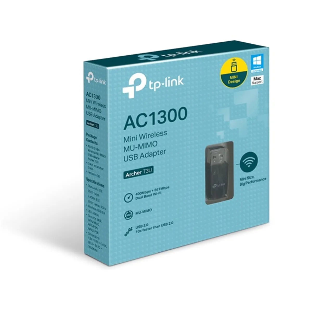 TP-Link Archer T3U AC1300 Mini MU-MIMO Vezeték nélküli USB adapter #2