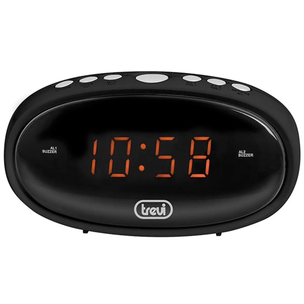Trevi EC 880 fekete digitális ébresztőóra #1