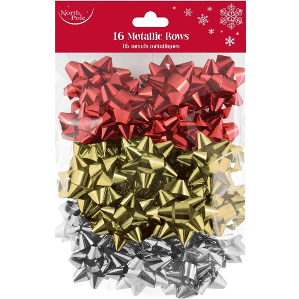 IRIS Masni, ajándék csomagoláshoz,fényes, vegyes színekben (arany, ezüst, piros ) 16 db/ csomag #1