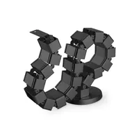 DIGITUS DA-90505 Rugalmas állítható hosszúságú fekete kábelvezető #4