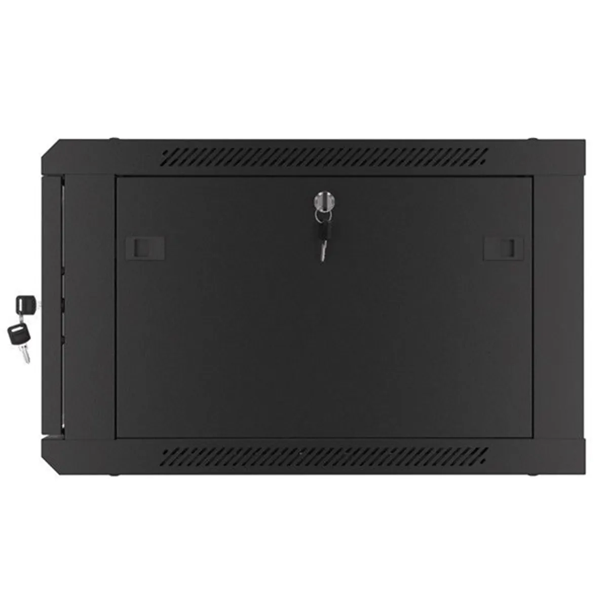 Lanberg WF01-6606-10B 19" 6U SZÉL:600mm MÉLY:600mm MAG:379mm lapraszerelt üvegajtós fekete fali rack szekrény #7