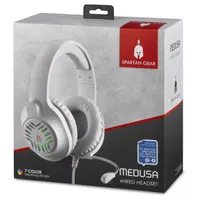 Spartan Gear 2807583 Medusa Wired fehér-szürke headset #3