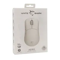 White Shark WS GM-5015W AERO-B vezeték nélküli fehér gamer egér #7