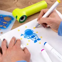 Jolly Airbrush Textile 12 darabos kétvégű színes textilmarker utántöltő készlet #6