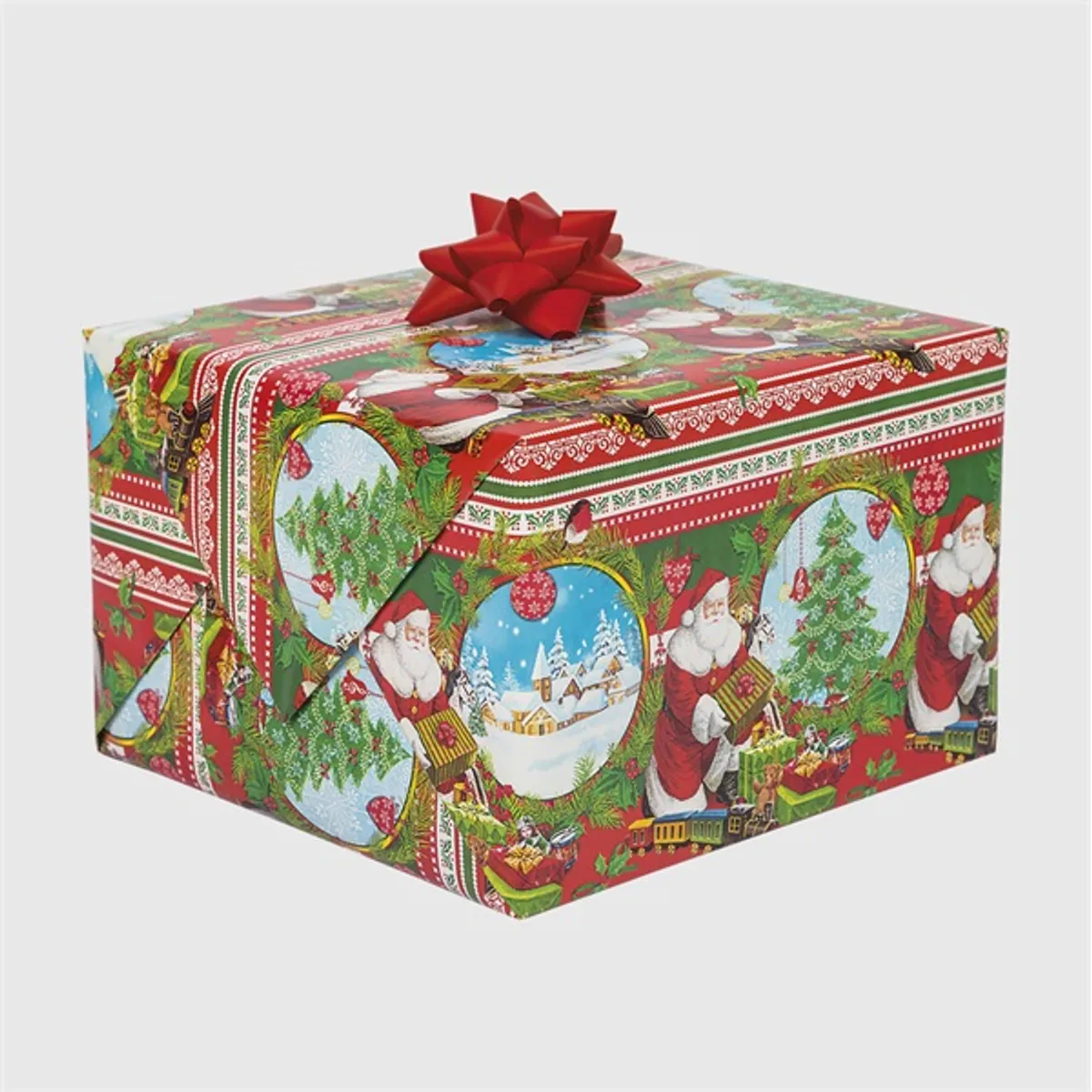 IRIS Karácsonyi tekercses csomagolópapír,  200x70cm, különböző mintákkal, 60g/m2 #1